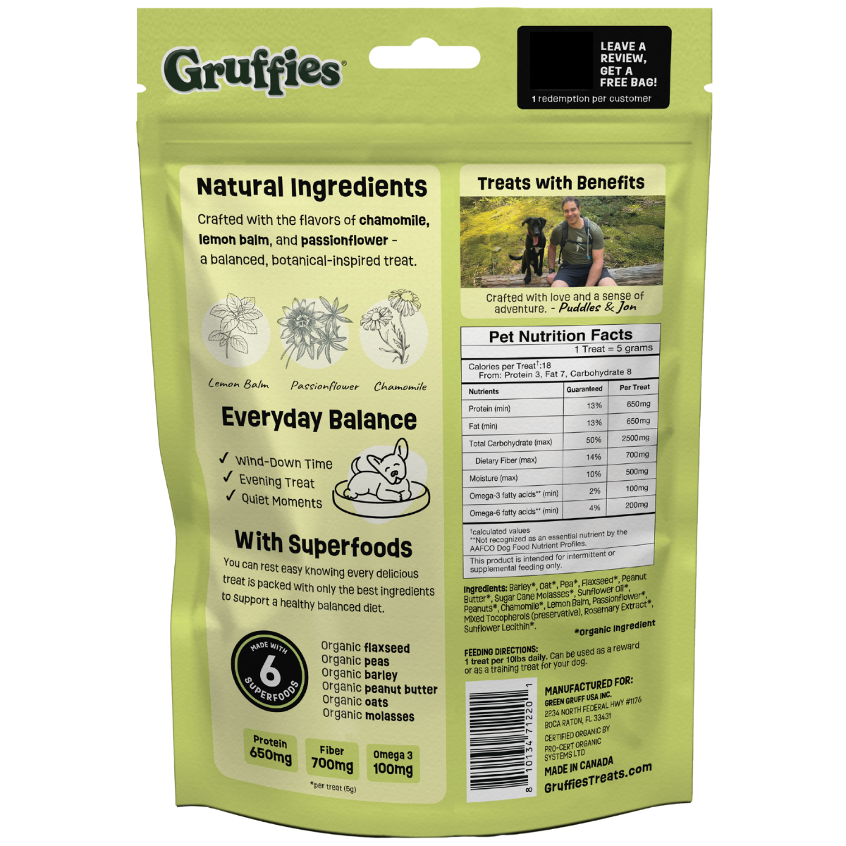 Gruffies Mellow Moments 6 oz Bags (6 Pack)