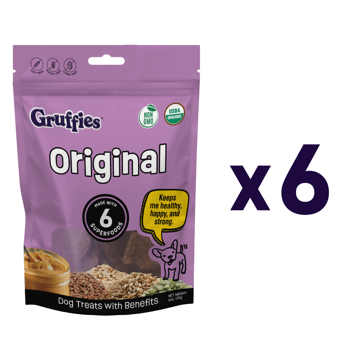 Gruffies Original 6 oz Bags (6 Pack)