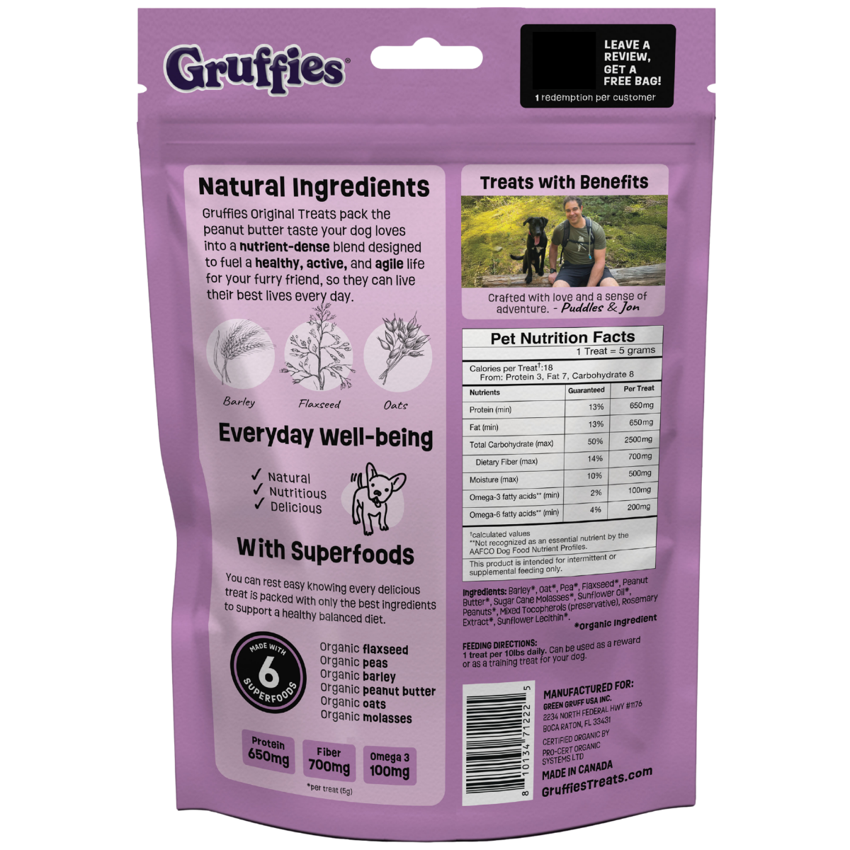 Gruffies Original 6 oz Bags (6 Pack)